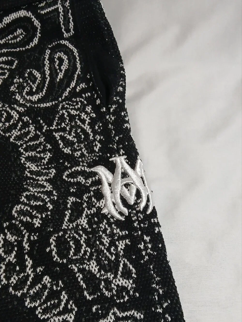 AMIRI Black Bandana-Print Jogger Pants